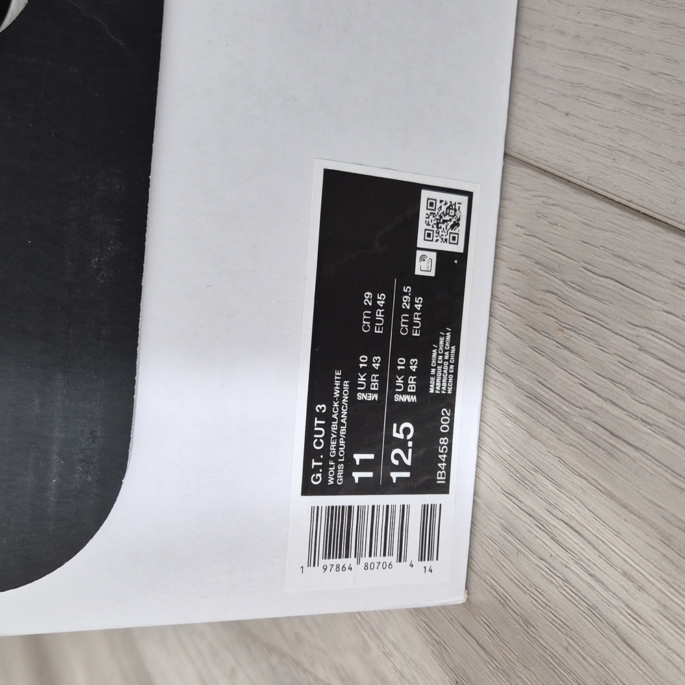 Nike G.T CUT 3 Wolf Grey/Black-White - Picture 2 of 10